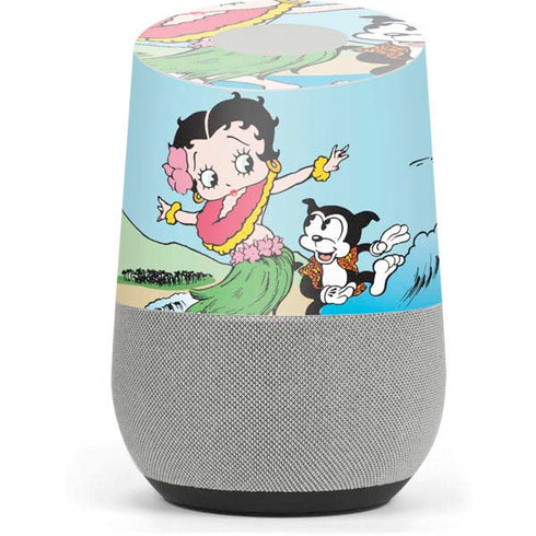 Betty Boop Surfing Google Home Skin